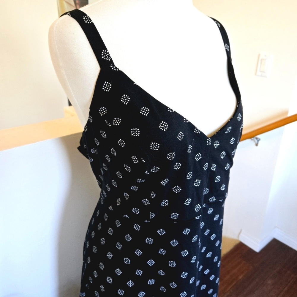 🏷️NINA BRITTON Knit Stretch Fit/Flare Criss Cross Back Casual Dress Size 2X - Picture 7 of 14